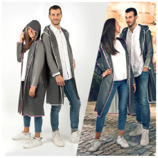 Дощовик Perletti City сірий/білий М (14210708M)