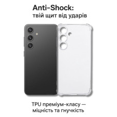 Чохол до мобільного телефона BeCover Anti-Shock Samsung Galaxy S25 FE SM-S731 Clear (714384)