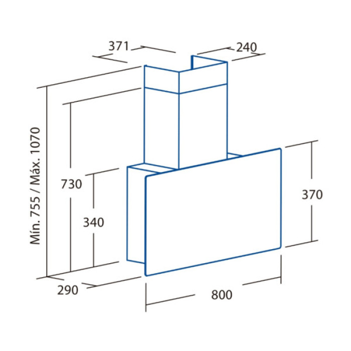 Витяжка кухонна Cata Greco 80 wh