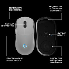 Мишка Logitech G Pro 2 Lightspeed Wireless White (910-007302)