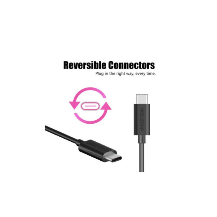Дата кабель USB 2.0 AM to USB-C 1.0m Choetech (AC0002)