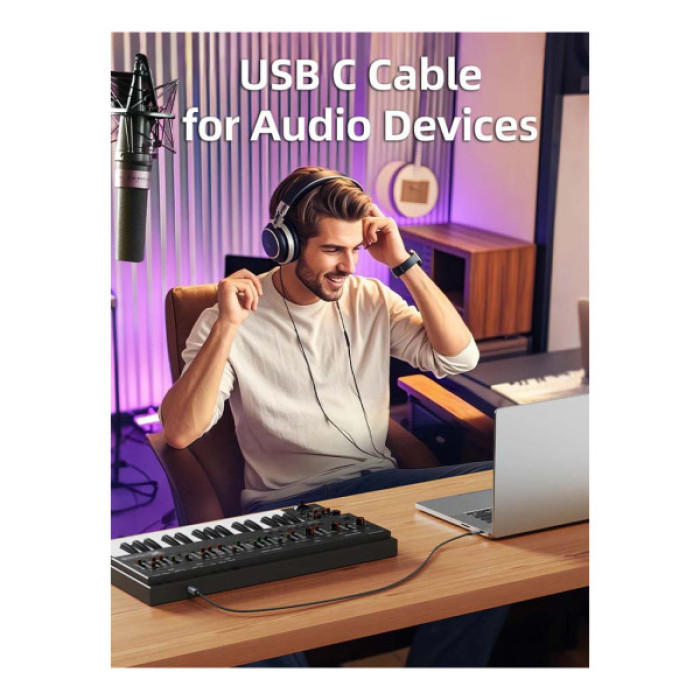 Кабель для принтера USB-C 2.0 to BM 2.0m Cabletime (CA915774)