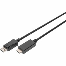 Кабель мультимедійний DisplayPort M to HDMI M 2.0m 4K Digitus (AK-340303-020-S)