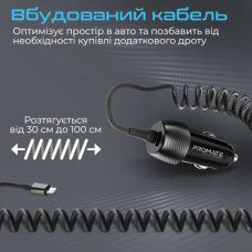 Зарядний пристрій Promate 33W USB-C port + Lightning cable (powerdrive-33pdi.black)