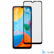 Скло захисне 2E Xiaomi Redmi 10C 2.5D FCFG black (2E-MI-10C-SMFCFG-BB)
