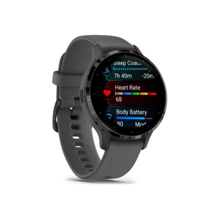 Смарт-годинник Garmin Venu 3S, Pebble Gray + Slate, GPS (010-02785-00)