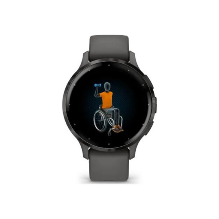 Смарт-годинник Garmin Venu 3S, Pebble Gray + Slate, GPS (010-02785-00)