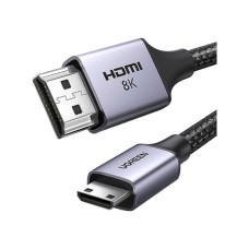 Кабель мультимедійний HDMI M to HDMI mini M 2.0m 8K HD163 black UGREEN (15515)