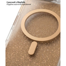 Чохол до мобільного телефона BeCover FIBRA Star Shine MagSafe Apple iPhone 17 Air Desert Gold (715419)