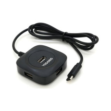 Концентратор VEGGIEG USB-C 4xUSB 2.0 0.2m black (YT-TC-V-C240)