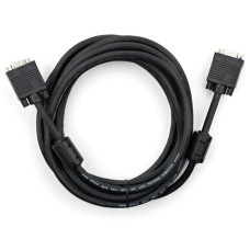 Кабель мультимедійний VGA M to VGA M 5.0m Vinga (VCPDCVGAMM5MBK)