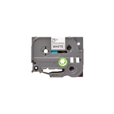 Стрічка для принтера етикеток UKRMARK B-S-T241P-BK/WT, сумісна з TZES241, 18мм х 8м. black on white (900607)