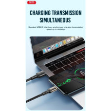 Дата кабель USB 2.0 AM to Micro 5P 1.0m 2.4A black XO (NB229-M-1-BK)