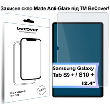 Скло захисне BeCover Matte Anti-Glare Samsung Galaxy Tab S10 Plus (SM-X820/SM-X826)/S9 Plus (SM-X810/SM-X816) 12.4" (713444)