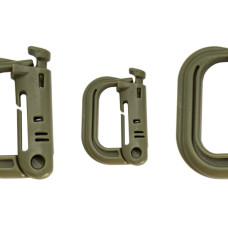 Карабін туристичний Tramp Набір 3 шт Grimlock Green (UTRA-303-green)