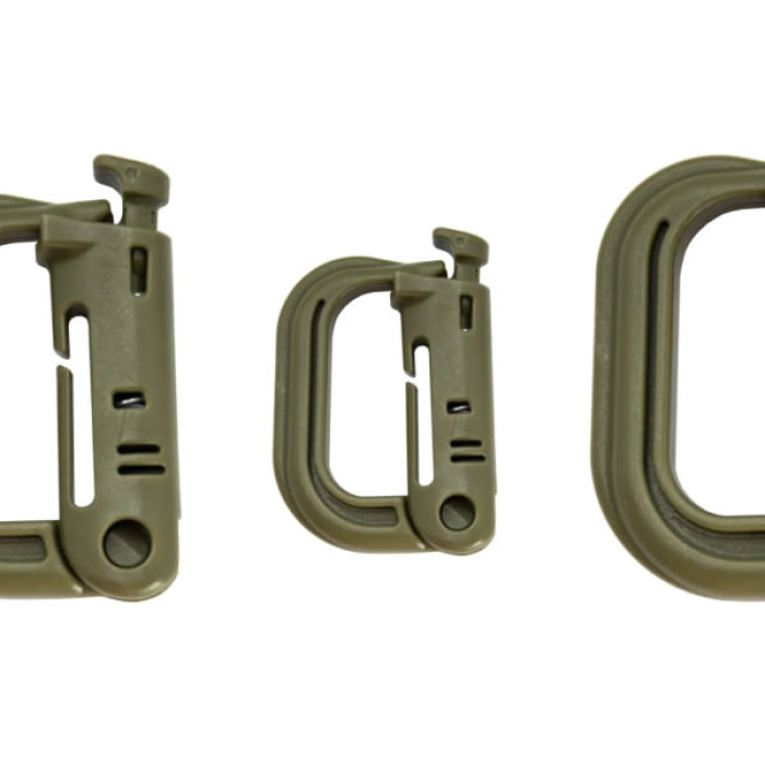 Карабін туристичний Tramp Набір 3 шт Grimlock Green (UTRA-303-green)