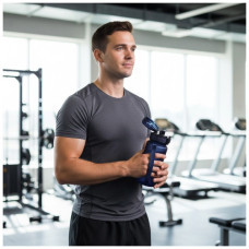 Пляшка для води Line Art La Plata 600 мл темно-синій (60014118LA-44)