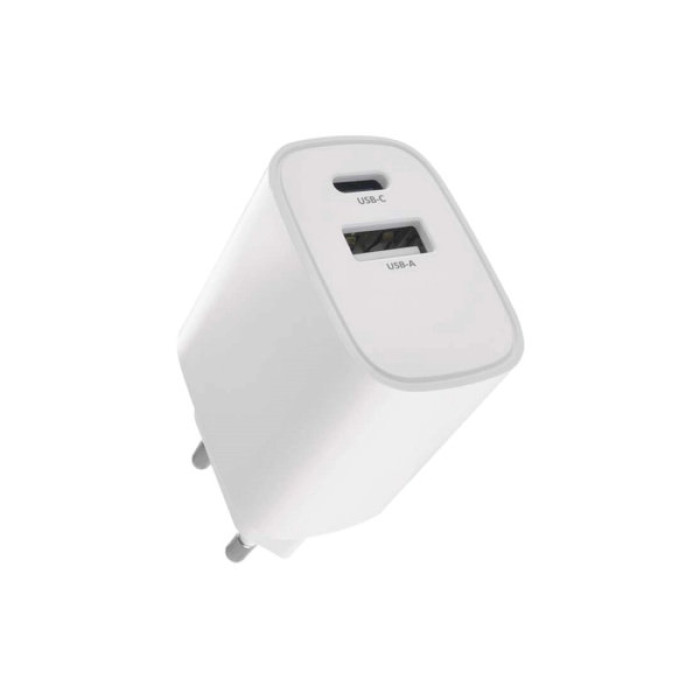 Зарядний пристрій EMOS V02B15 1xUSB-A + 1xUSB-C 15W GaN (V02B15)