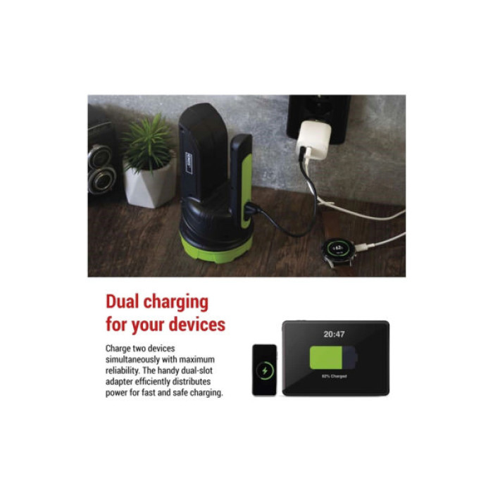 Зарядний пристрій EMOS V02B15 1xUSB-A + 1xUSB-C 15W GaN (V02B15)