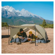 Намет Naturehike надлегкий двомісний Mongar CNK2550WS016, 15D, сiрий (6927595770504)