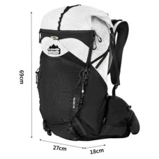 Рюкзак туристичний Naturehike Helium CNK2450XB016, 40 л, чорний, M (6976507666664)