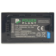 Акумулятор до фото/відео PowerPlant Panasonic VW-VBD29, 3350mAh (CB970070)