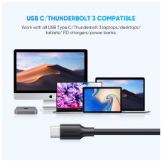 Дата кабель USB-C 3.1 to Micro USB 3.0 1.0m 3A US312 black Ugreen (20103)