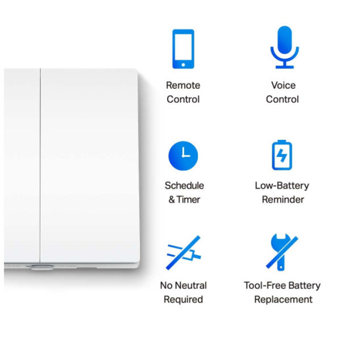Розумний вимикач TP-Link Tapo S220 868 MHz 250V 4A (TAPO-S220)