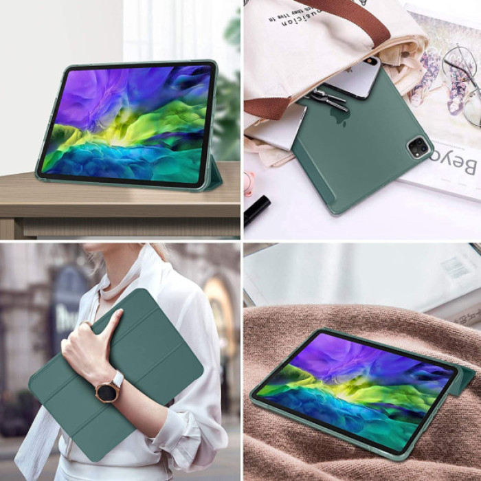 Чохол до планшета BeCover Tri Fold Hard Apple iPad Air 13" M4 2026 Dark Green (715334)
