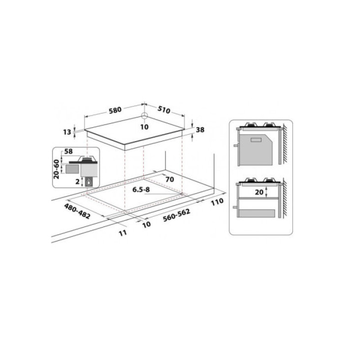 Варочна поверхня Whirlpool TGML661NB