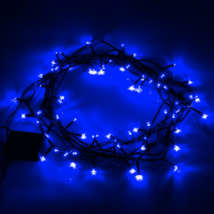 Гірлянда YES! Fun Нитка 70 LED Синя 4.9 м 8 режимів миготіння (974843)