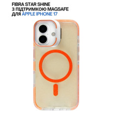 Чохол до мобільного телефона BeCover FIBRA Star Shine MagSafe Apple iPhone 17 Orange (715415)
