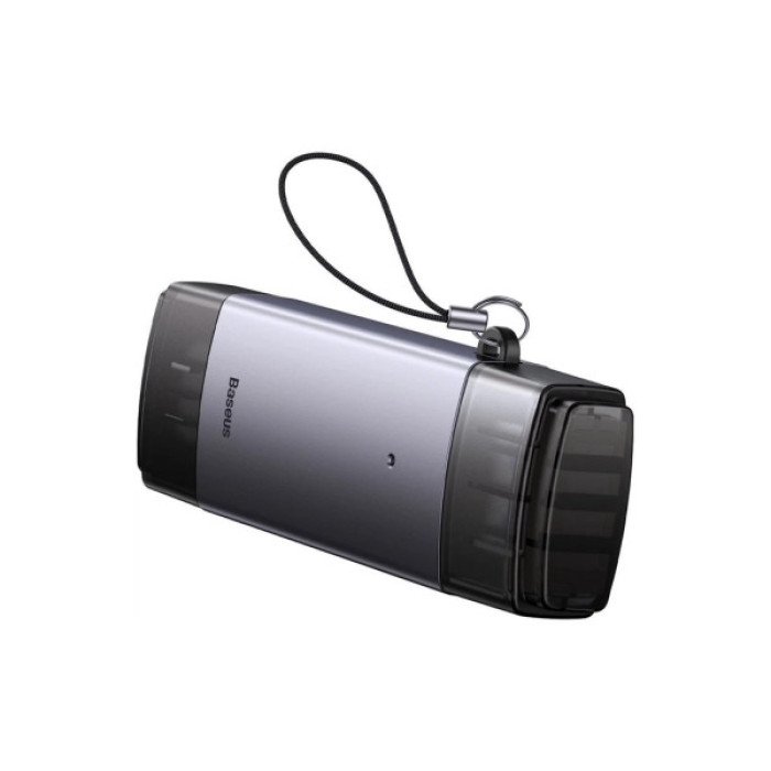 Зчитувач флеш-карт Baseus USB-A + USB-C to SD/TF gray (WKQX060113)