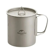 Чашка туристична Naturehike NH20CJ005 титанова з ручкою 200 мл (6927595745762)