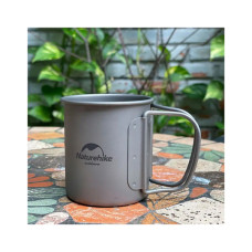 Чашка туристична Naturehike NH20CJ005 титанова з ручкою 200 мл (6927595745762)