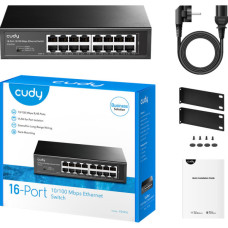 Комутатор мережевий Cudy FS1016 (FS1016_EU_V1.0)