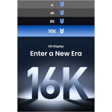 Кабель мультимедійний DisplayPort M to DisplayPort M 1.0m 16K DP118 black Ugreen (15383)