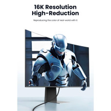 Кабель мультимедійний DisplayPort M to DisplayPort M 1.0m 16K DP118 black Ugreen (15383)