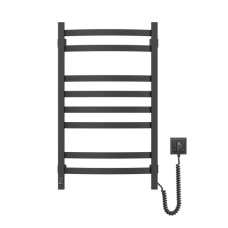 Сушарка для рушників Navin Avalon, 800х480, таймер-регулятор, сталь, чорний муар, праве підключення (12-203053-4880)