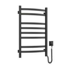 Сушарка для рушників Navin Avalon, 800х480, таймер-регулятор, сталь, чорний муар, праве підключення (12-203053-4880)