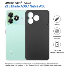 Чохол до мобільного телефона BeCover silicone ZTE Blade A36 / Nubia A36 Black (714936)