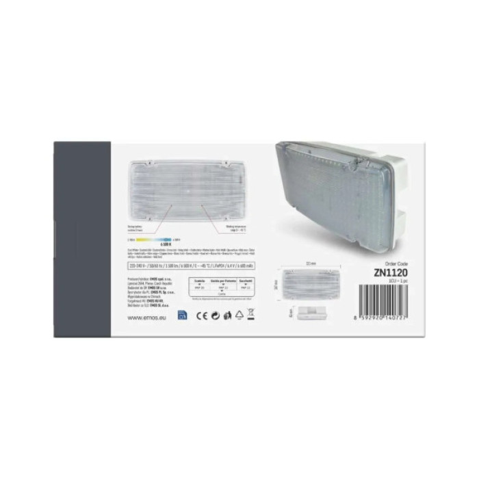 Світильник EMOS 10Вт IP66 (ZN1120)