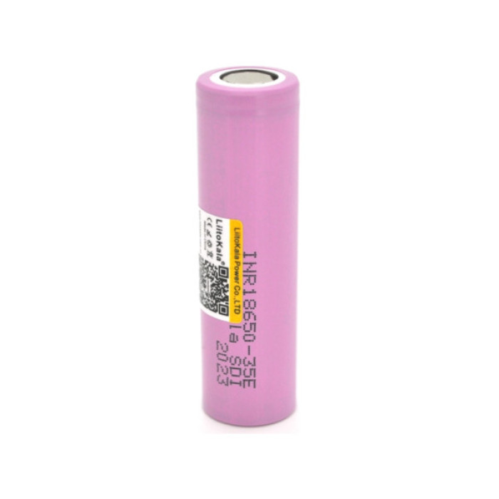 Акумулятор 18650 3500mah (3350-3500mah), 3.7V(2.5-4.2V), Pink Liitokala (Lii-35E)