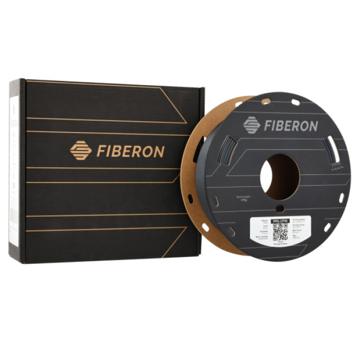 Пластик для 3D-принтера Polymaker Fiberon PPS-CF10 1,75mm 0,5kg BLACK (FM01001)