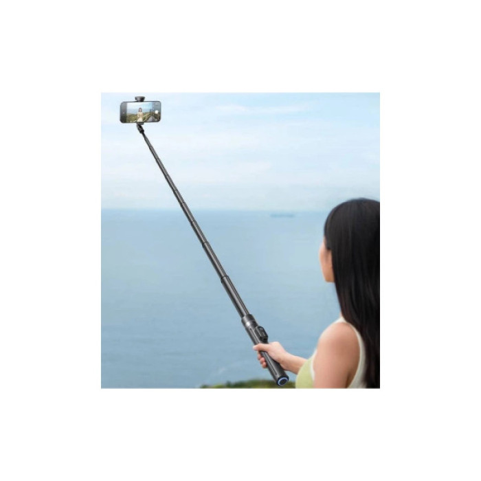 Монопод для селфі RTAKO трипод RZP001-AB226 Integrated selfie stick Black (6942063221487)