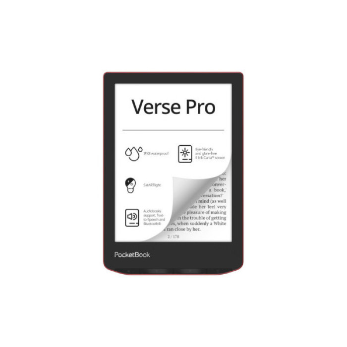 Електронна книга Pocketbook 634 Verse Pro, Passion Red (PB634-3-CIS)