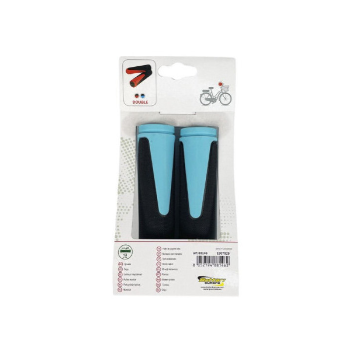Гріпси Good Bike "DOUBLE" 2 шт 130 мм Blue (88146B-IS)