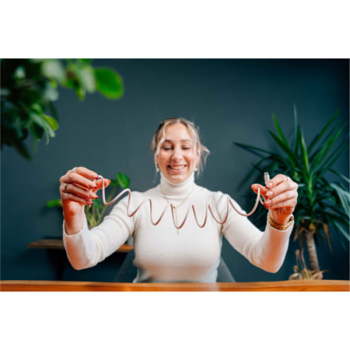 Дата кабель USB-C to USB-C 1.2m Magnetic 100W pink Verbatim (31857)