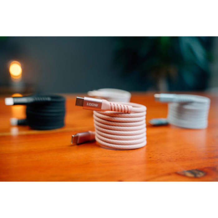 Дата кабель USB-C to USB-C 1.2m Magnetic 100W pink Verbatim (31857)