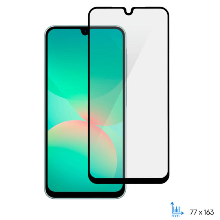 Скло захисне 2E Samsung Galaxy A26 5G (A266) 2.5D FCFG black (2E-G-A26-SMFCFG-BB)